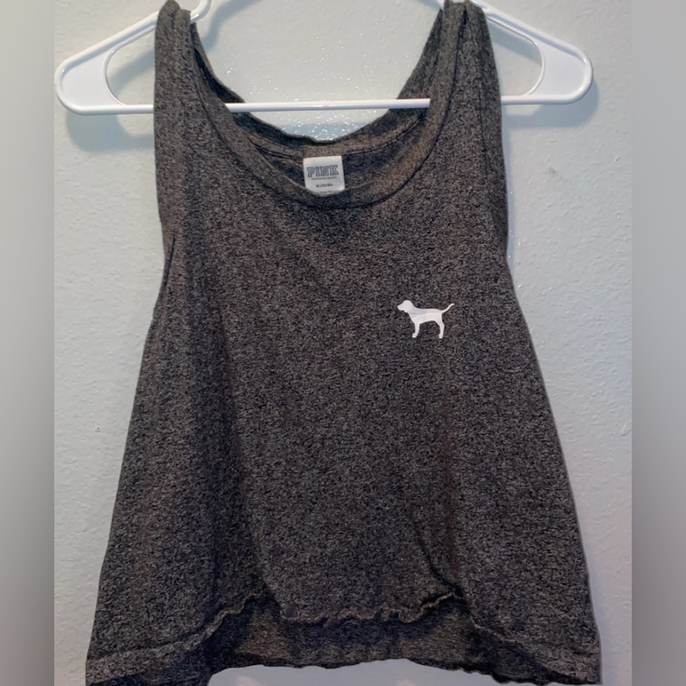 PINK Victoria's Secret Gray Crop Top